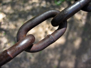 Chain showing how Christians should be linked together.